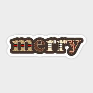 Merry Sticker